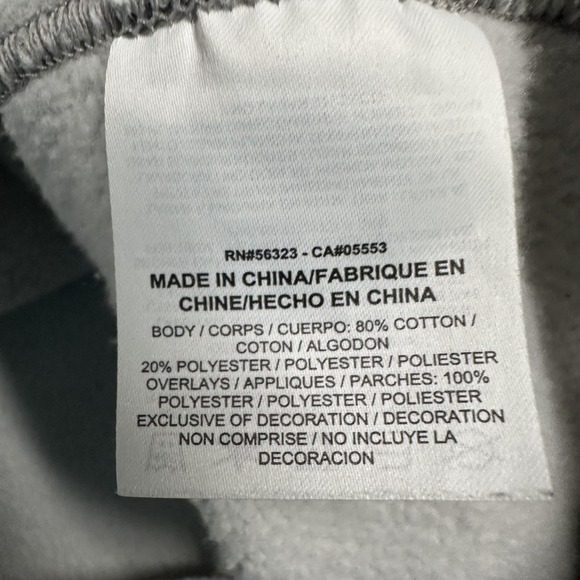 Nike Hoodie Mens XL Gray Short Sleeve Fleece Pullover Swoosh Logo 807410-063 - Picture 8 of 16